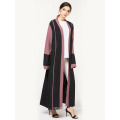 Newest islamic clothing soft quality polyester women dress dubai open abaya wholesale